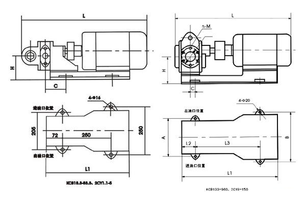 KCB、2CY型齒輪油泵